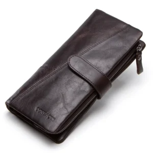 Portefeuille Hommes Cuir Zippé