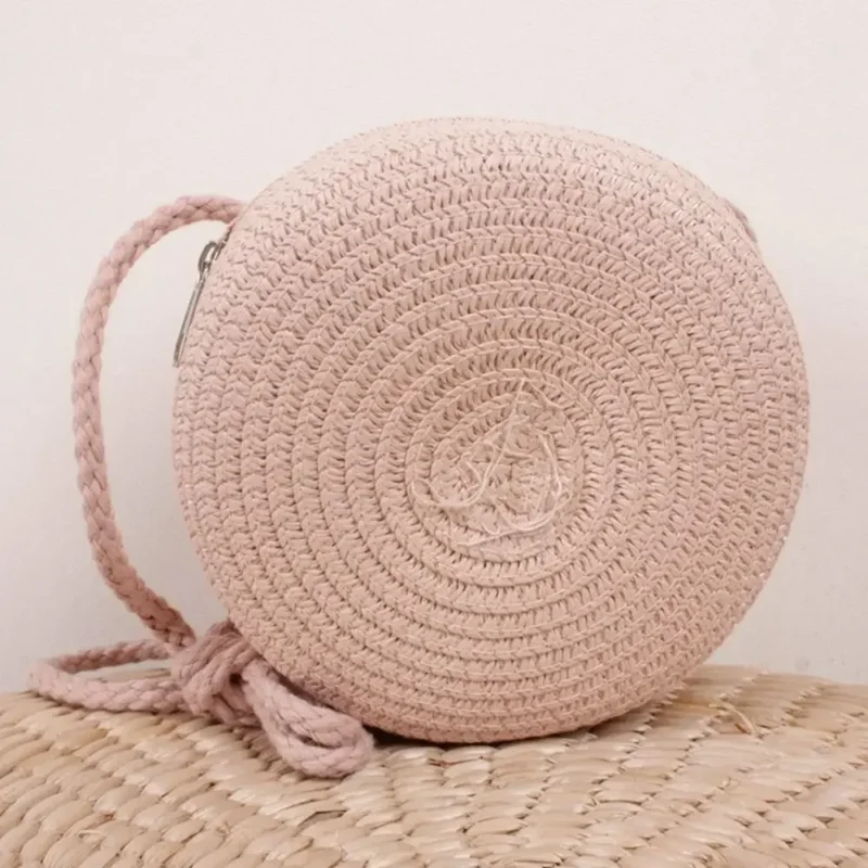 Sac à Main Femmes Handmade Round – Image 6